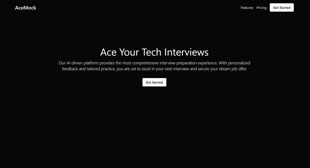 AceMock - An Ai Powered Interview App